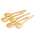 thumbnail image 4 of CATIEBYE 10Pcs Wooden Mixing Spoons Beige Long and Flat 13x3x1in Bamboo Kitchen Utensil for Cooking and Serving, 4 of 8