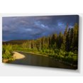 thumbnail image 2 of Lake on Alaska under Clouds - Landscape Canvas Art Print, 2 of 3