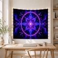 thumbnail image 5 of Intricate Mandala in Cosmic Nebula Scene, Mystical Psychedelic for Space Lovers, Celestial Wall Art, Housewarming Gift, Tapestry Wall Hanging for Dorm and Living Room, 5 of 7