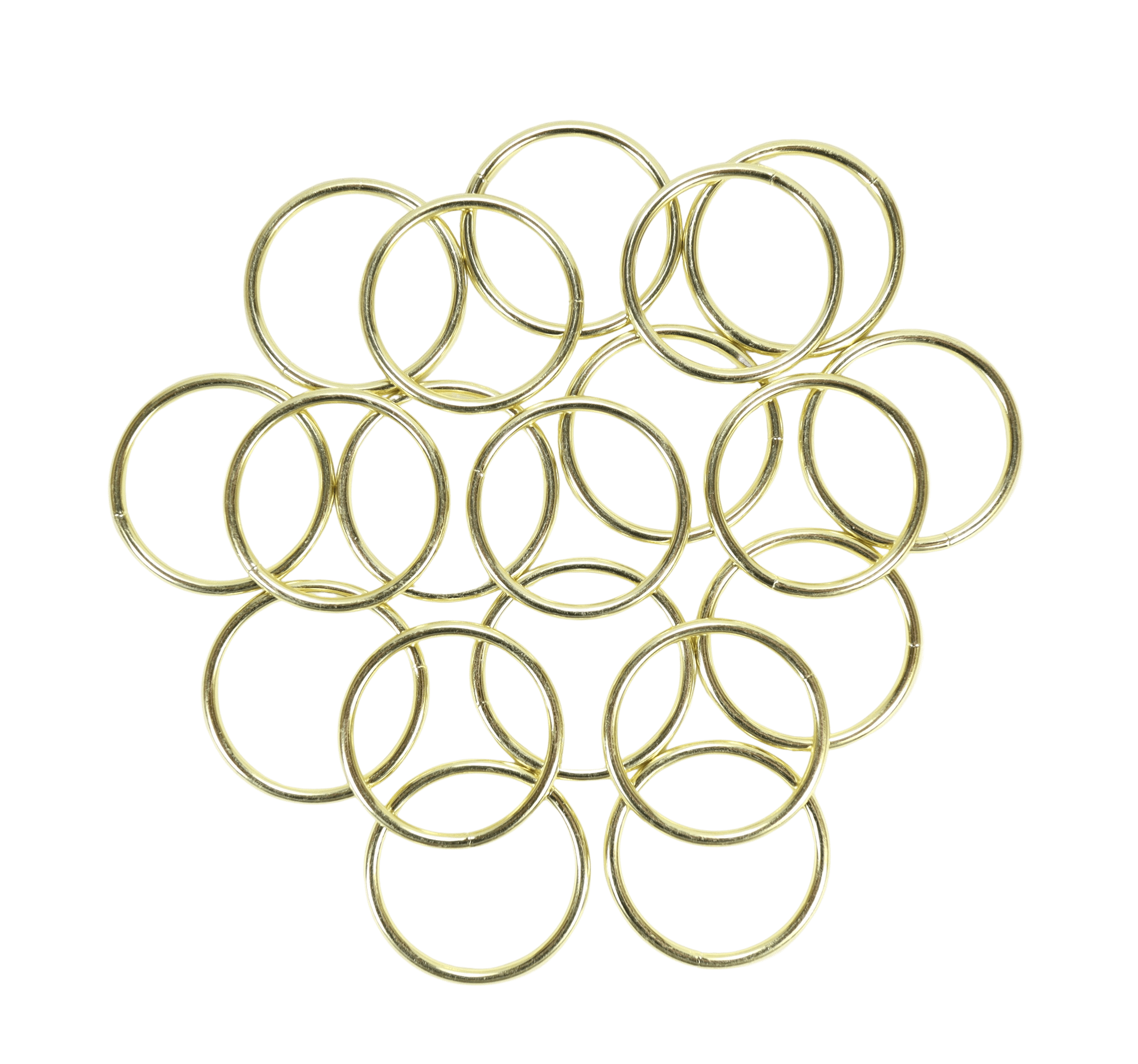 6 Pieces 20 Cm Metal Rings For Crafting Gold Made Of 3 Mm Metal