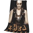 thumbnail image 3 of Rhea Wrestler Ripley Throw Blanket Lightweight Air Conditioner Blanket King Size Blankets for All Seasons Funny Blankets for Office for Running 40"x30", 3 of 8