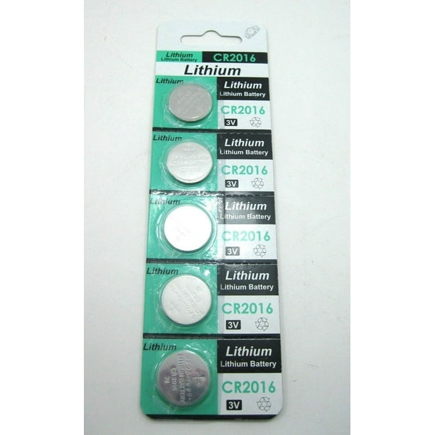 5pcs/pack CR2016 Lithium 3Volt Button Cell Battery