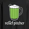 thumbnail image 3 of Instant Message - Relief Pitcher Green Beer - Men's Long Sleeve T-Shirt, 3 of 6