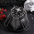 thumbnail image 4 of Tocados con diamantes de imitación, cadena para la cabeza con cuentas vintage, joyería para bodas, estilo flapper, diadema brillante, accesorios para el cabello estilo Gatsby de los años 20, 4 of 6