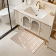 thumbnail image 4 of Diatomaceous Earth Bathroom Mat 60 cm x 40 cm Striped Pattern Polyester Quick Drying Stain Resistant Wear Resistant Non Slip, 4 of 6