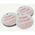 thumbnail image 3 of Inkdotpot Real Rose Gold Foil Happy Diwali Tags Favor Hang Paper Tags 50 Pieces, 3 of 7