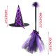 thumbnail image 2 of Halloween Cosplay Detachable Brooms Clothing Accessories Children's Props Party Decorations, 2 of 2