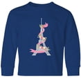 thumbnail image 3 of Inktastic Eiffel Tower in Paris with Flowers and Pink Banner Long Sleeve Youth T-Shirt, 3 of 5