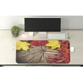 thumbnail image 2 of Colorful Computer Mouse Pad, Close Up Image of Autumn Season Leaves and Berries on Wood Art Illustration, Rectangle Non-Slip Rubber Mousepad X-Large, 35" x 15" Gaming Size, Multicolor, by Ambesonne, 2 of 2