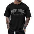 thumbnail image 1 of Camiseta de manga corta con cuello redondo y estampado de arbolitos para hombre, ideal para la playa en verano - Poliéster, informal/viajes/uso diario - Ligera, cómoda y transpirable, 1 of 4