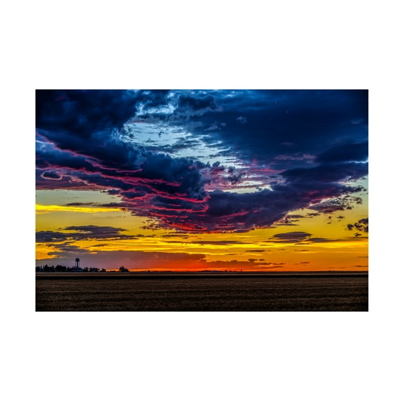 Canvas Wall Art - Robert Michaud 'Sunset' Wall Art for Living Room, Bedroom, or Office Décor by Trademark Fine Art - 19 x 12 Inches