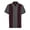 Burgundy & Dark Gray, variant on Men's Two Tone Bowling Casual Dress Shirt (Burgundy / Dark Gray, M)