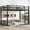 Black(Full/Full), variant on Harper & Bright Designs Metal Bunk Bed Ful over Full with Stairs for Boys and Girls, Floor Bed with Guardrails for Bedroom, Black