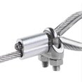 thumbnail image 4 of 18Pcs M6 Wire Rope Accessory Set, 304 Stainless Steel Wire Rope Cable Clip Clamp Stainless Steel Thimble Aluminum Crimping Loop Sleeve for 1/4 Inch Wire Rope Cable, 4 of 7