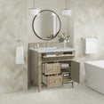 thumbnail image 4 of James Martin Vanities 424-V36-3Car Lorelai 36" Single Basin Wood Vanity Set - Black, 4 of 7