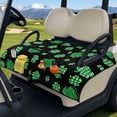 thumbnail image 3 of Whosucclay Golf Cart Accessory for Club Car EZGO Yamaha Carts, 4 Storage Pockets Golf Cart Seat Cushion Cover Golf Cart Seat Towel, Clover Pattern, 3 of 9