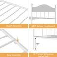 thumbnail image 5 of Gaderth Daybed With Trundle Bed, Day Bed Frame Twin With Storage Headboard, Heavy Duty Metal Trundle Day Bed Pop Up Trundle Bed For Living Room,Bedroom, 5 of 5