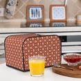 thumbnail image 5 of Rateoe 70s Retro Style Pattern Toaster Covers 4 Slice Wide Slot,Bread Machine Cover,Bread Dust Cover & Fingerprint Protection,Appliance Covers, 5 of 6
