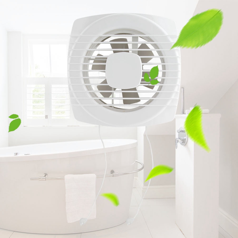 Abastado 15W 220V Home Bathroom Kitchen Window Wall Mount Air Vent Ventilation Exhaust Fan