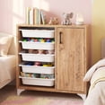 thumbnail image 4 of Gymax Buffet Cabinet Sideboard w/ Storage Coffee Bar Cabinet w/ 5 Removable Drawers, 4 of 9