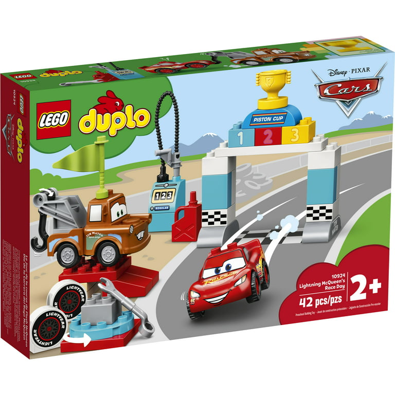 LEGO Duplo Lightning McQueen's Race Day Building Set (42 Pieces) - Walmart.com