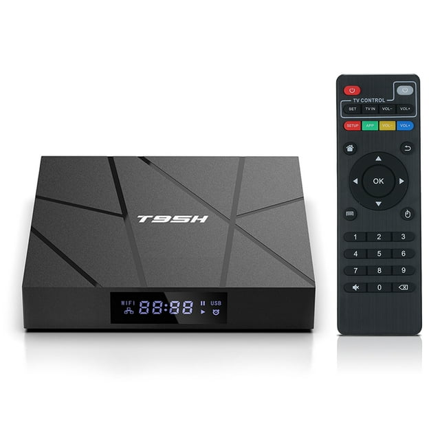 Amdohai T95H Android 10.0 Boîte Smart Allwinner H616 Quadricœur 64 Bit 4+64 Go Lecteur Multimédia 6K Écran LCD
