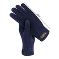 thumbnail image 5 of Grandest Birch 5 Pairs Faux Leather Logo 3D Jacquard Ribbed Cuffs Thickened Fleece Lining Men Gloves Autumn Winter Knitted Gloves Black, 5 of 7
