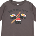 thumbnail image 4 of Inktastic Kawaii How I Roll Sushi Boys or Girls Long Sleeve Toddler T-Shirt, 4 of 5