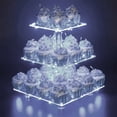 thumbnail image 7 of OnDisplay 3 Tier LED Light Clear Acrylic Appetizer/Cupcake Tower Display Stand, 7 of 7