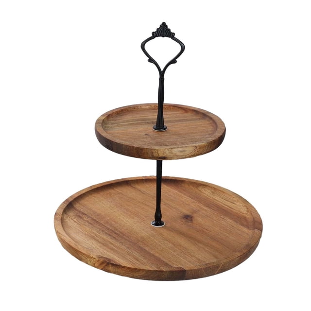 Soporte para cupcakes, bandeja para postres, centro de mesa, soporte para pasteles, estante para galletas 2 niveles