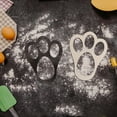 Rabbit Footprint Stencil Wooden Morning Rabbit Foot Flour Footprint