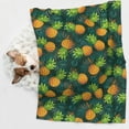 thumbnail image 6 of Yiaed Pineapples with Palm Leaves Print Dog Blankets-Cat Blanket Washable for Couch Protection,Puppy Blanket, Soft Plush Reversible Throw Furniture Protector-Small, 6 of 8