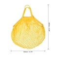 thumbnail image 2 of Unique Bargains Cotton Mesh Bag, 15x13.8' Reusable Mesh Net String Grocery Bags Organizer Yellow, 2 of 6