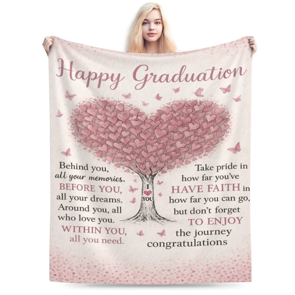 Graduation Gifts, 2025 Graduation Gifts for Women, Graduation Gifts for Her Blanket, College High School Graduation Gifts, Masters Degree PHD Graduation Gifts, Graduation Decorations Throw 50x40