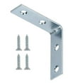 thumbnail image 6 of Hyper Tough 2 inch. x 2 inch. Corner Brace, Steel, Zinc Plated (2 Pack), 6 of 8