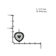 thumbnail image 6 of JewelersClub 3-Piece Black & White Diamond Sterling Silver Earrings Set, Sterling Silver Necklace, Sterling Silver Rings – Heart Shaped Jewelry – Jewelry Sets for Women – Birthday Gifts by, 6 of 10