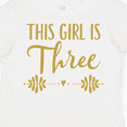 thumbnail image 4 of Inktastic 3rd Birthday Gold 3 Year Old Party Photo Girls Toddler T-Shirt, 4 of 5