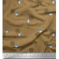 thumbnail image 1 of Soimoi Brown Satin Silk Fabric Scared Geometric Galaxy Decor Fabric Printed Yard 42 Inch Wide, 1 of 3