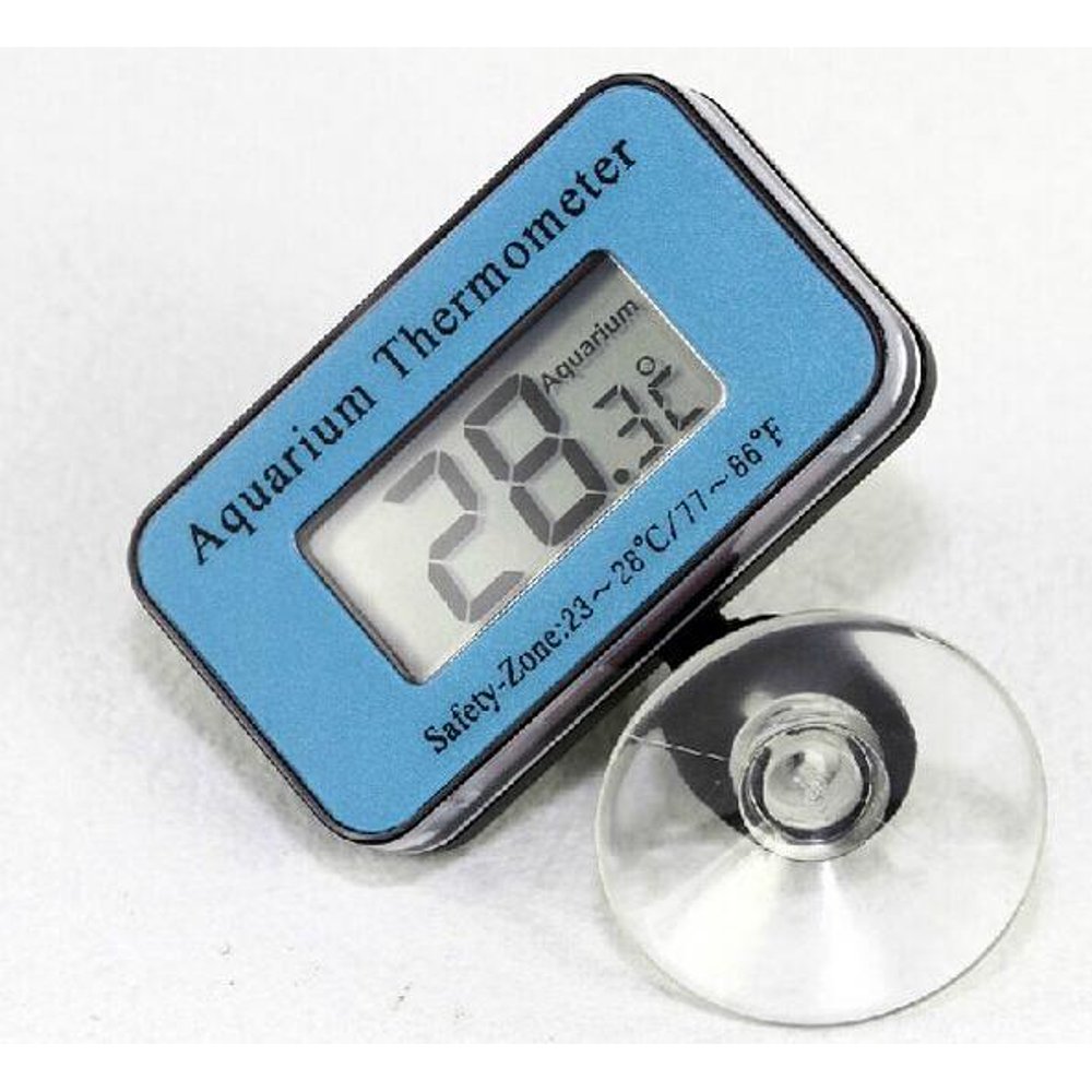Wireless Blue Electronic Thermometer with Suction Cup