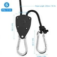 thumbnail image 5 of Ratcheting Pulley System, Solid Braided Polypropylene Rope For Adjustable Rope Hanger, Rustproof Galvanized Iron Hooks, Easy To Use Locking Mechanism, Wide Range Applications, 4 Pack Included, 5 of 5