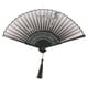 thumbnail image 1 of EeaseMX Abanico plegable de seda, estilo japonés, clásico, vintage, de bambú, plegable, de mano (flor de ciruelo blanco), 1 of 8