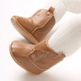 thumbnail image 2 of Ketyyh-chn99 Baby Boys Girls Unisex Walking Shoes Baby Girls Cowboy Boots Western Boots Toddler Cowboy Bootie Soft Sole Non-Slip Crib Shoes for Infant Size for US 5.5,Brown, 2 of 9