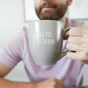 Daddy Ceramic Coffee Mug, You're The Man Cappuccino Mug, Dad Birthday Gift