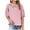 Pink-women's cotton tops casual, variant on Dazajoo Half Sleeve Boho Tops for Women Casual Round Neck Vintage Embroidered Blouses Summer Loose Fit Peasant Tops,White,L