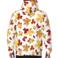 thumbnail image 7 of Honeii Autumn Leaves 1 Pattern Mens Hoodies Men's Loose Sleeve Sweatshirt,Pullover Hooded Sweatshirt for Men,Essentials Hoodie-XX-Large, 7 of 7