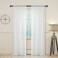 thumbnail image 3 of Cortina transparente para ventana Cortinas transparentes de gasa para ventana Cortina transparente suave para la sala de estar del dormitorio del hogar - 270x100cm (Blanco), 3 of 4