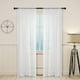thumbnail image 3 of Cortina transparente para ventana Cortinas transparentes de gasa para ventana Cortina transparente suave para la sala de estar del dormitorio del hogar - 270x100cm (Blanco), 3 of 4