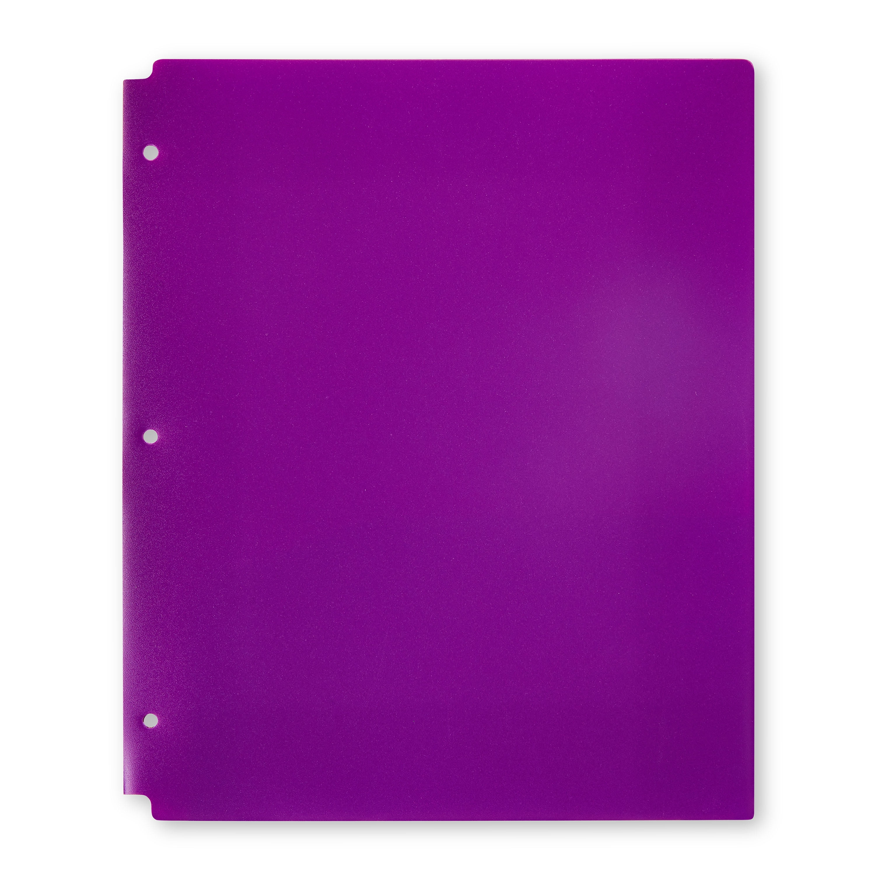 (28 pack) Pen+Gear 2-Pocket Poly Folder, 9.4" x 11.4", Purple