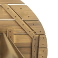 thumbnail image 4 of Nina 31.5" Outdoor Patio Round Coffee Table, Solid Wood Frame, Light Teak, 4 of 13