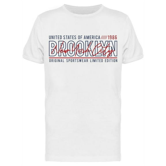 Usa Brooklyn Original Sportswear T-Shirt Men -Image by Shutterstock, Male Small